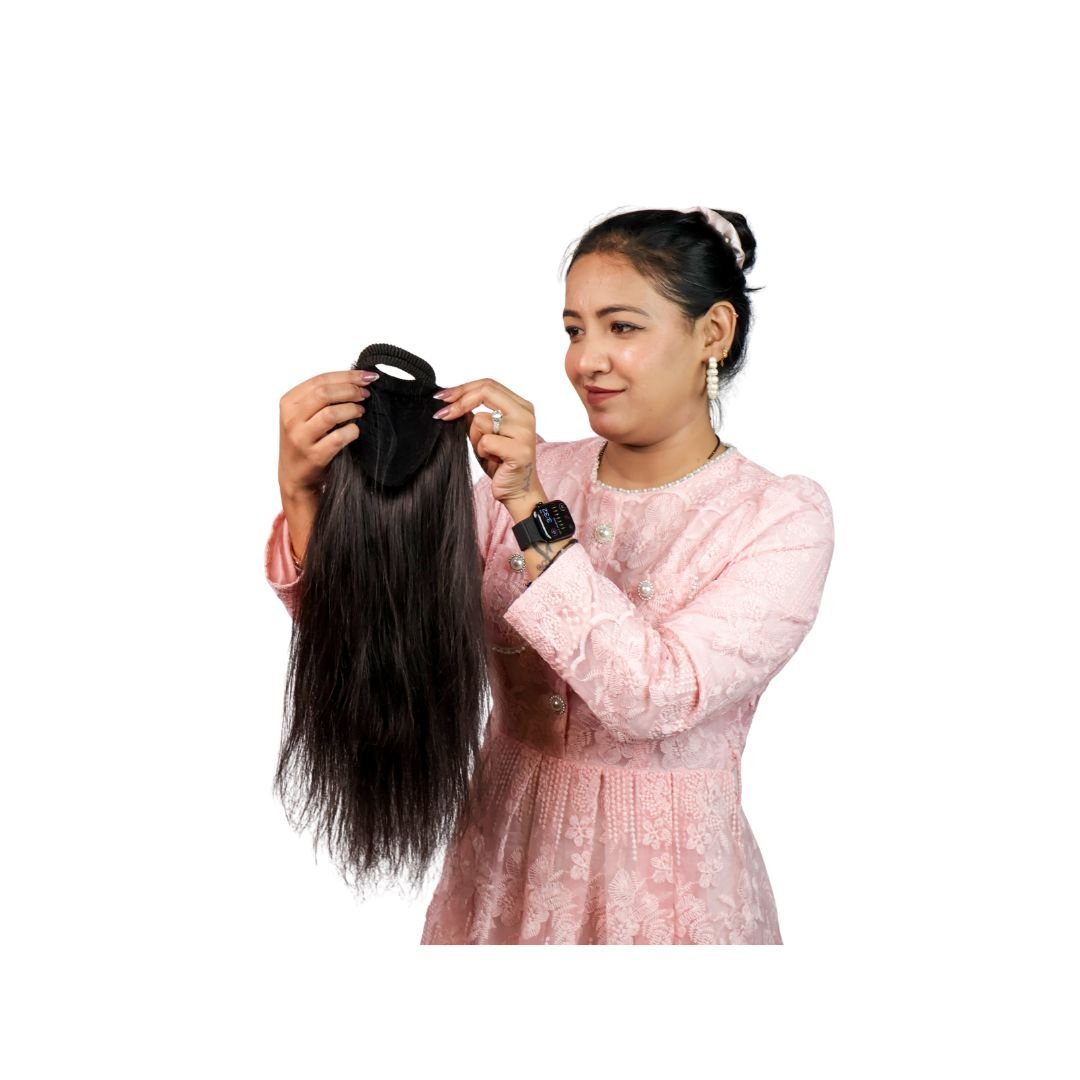 Rubber Band Ponytail